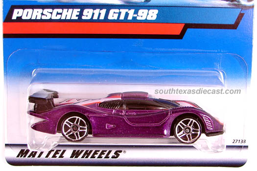 hot wheels porsche 911 gt1 98