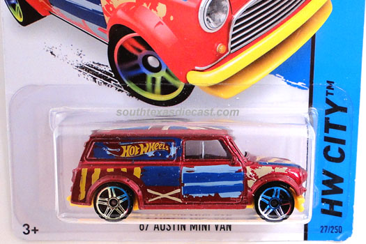 hot wheels 67 austin mini van