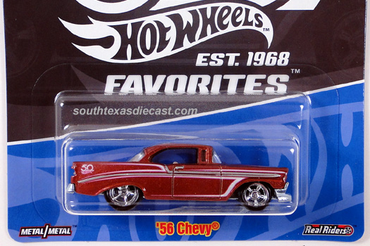 hot wheels 50th favorites 56 chevy